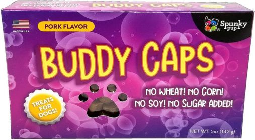 Spunky Pup Buddy Caps Pork Flavored Treats