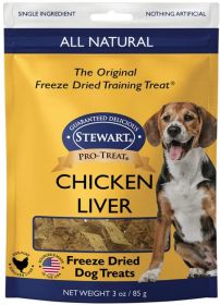 StewartÂ Freeze Dried Chicken Liver Treats Resealable Pouch