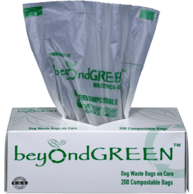 beyondGREEN Dog Waste Bags - 50 Folded Rolls - 750 Bags