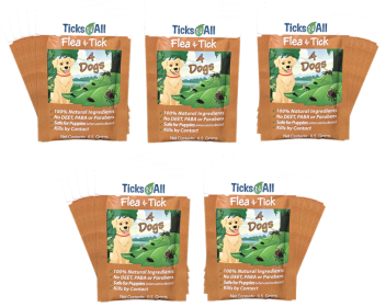 All Natural Flea and Tick Wipes 4-Dogs (25 count.)