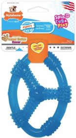 Nylabone Puppy Chew Ring Peanut Butter Toy - Wolf