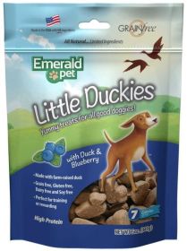 Emerald Pet Little Duckies Dog Treats with Duck and Blueberry