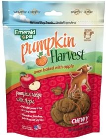 Emerald Pet Pumpkin Harvest Oven Baked Dog Treats with Apple