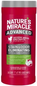 Pioneer Pet Nature's Miracle Advanced Stain and Odor Eliminating Wipes for Hard Surfaces