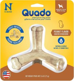 N-Bone Quado Interactive Dog Treat - Peanut Flavor