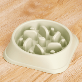 Slow Feeder Dog Bowl (Color: Green)