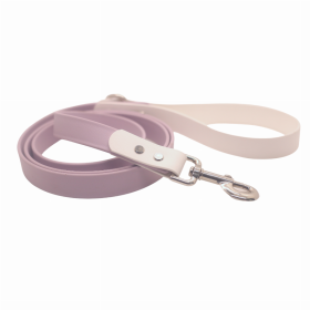 Biothane Leash - Two Toned (Color: Lavender with white, size: 4 ft)