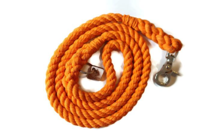 Single Color Rope Dog Leash (Color: Orange, size: 5 ft)