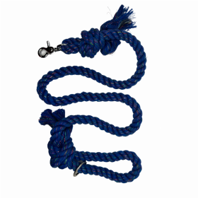 Sparkle Rope Dog Leash (Color: Blue, size: 4 ft)