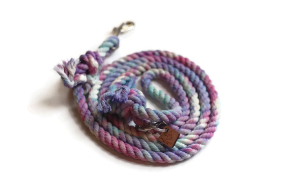 Knotted Rope Dog Leash (Color: Unicorn, size: Traffic Lead (2 ft))