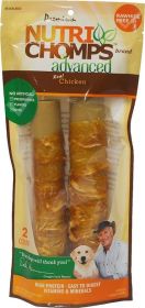 Nutri Chomps Advanced Twists Dog Treat Chicken Flavor (size: 2 count)