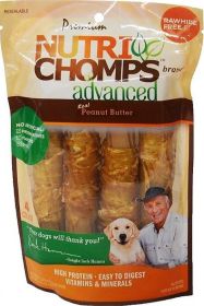 Nutri Chomps Advanced Twists Dog Treat (Style: peanut butter flavor)