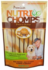 Nutri Chomps Mini Twist Dog Treat (Style: peanut butter flavor)