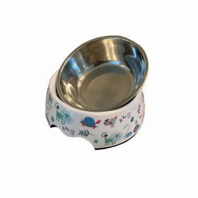 Cutie Ties Dog Bowl (Color: Animal Kingdom, size: medium)