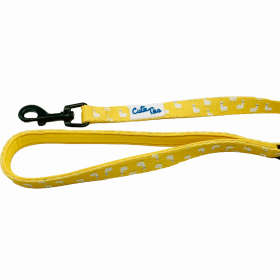Cutie Ties Fun Design Dog Leash (Color: Llama Yellow, size: small)