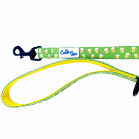 Cutie Ties Fun Design Dog Leash (Color: Green Beer, size: small)