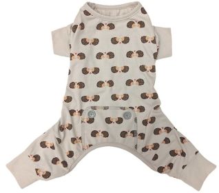 Fashion Pet Hedgehog Dog Pajamas Gray (size: small)