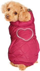 Fashion Pet Girly Puffer Dog Coat Pink (size: X-Small)