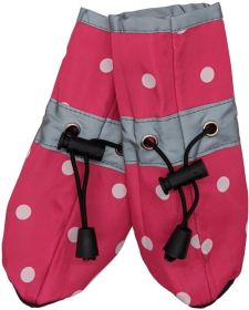 Fashion Pet Polka Dog Dog Rainboots Pink (size: X-Small)