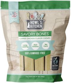 Howls Kitchen Savory Bones Chicken Flavored Chews (Style: Large)