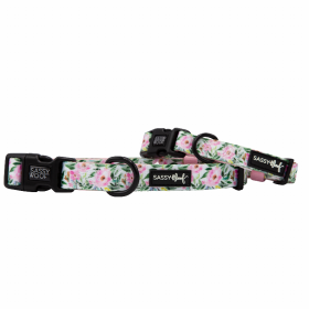 Sassy Woof Dog Collars (Color: Magnolia, size: small)