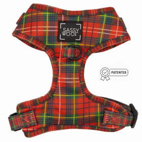 Adjustable Harness (Color: Deck the Paws, size: XSmall)