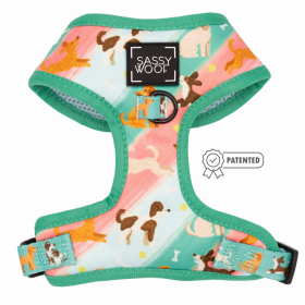 Adjustable Harness (Color: Oodles of Doodles, size: XSmall)