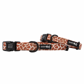 Sassy Woof Dog Collars (Color: Giraffic Park, size: medium)