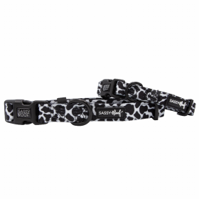 Sassy Woof Dog Collars (Color: Got Milk?, size: small)