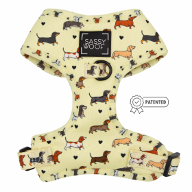 Adjustable Harness (Color: Doxie Delight, size: XXSmall)