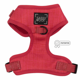 Adjustable Harness (Color: Merlot, size: XSmall)