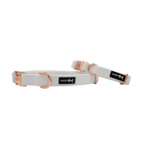 Sassy Woof Dog Collars (Color: I Do, Too (White), size: large)