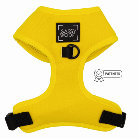 Adjustable Harness (Color: Neon Yellow, size: medium)