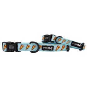 Sassy Woof Dog Collars (Color: One Hot Pupperoni, size: large)