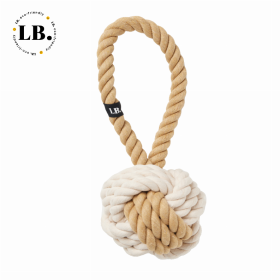 What-a-Tug Large Twisted Rope Toy (Color: Tan/Natural)