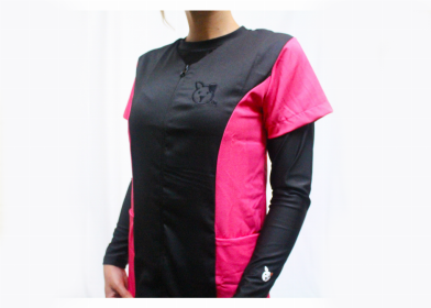 Grooming Smocks - Color Variety (Color: Black/ Pink, size: 2XL)