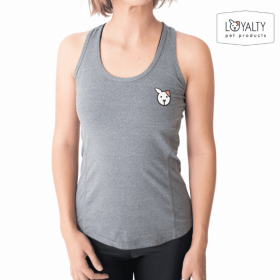 Fur Resistant Tank Tops (Color: Gray, size: SM)