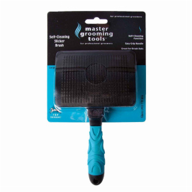 MGT Self-cleaning slicker brush (Color: Blue, size: large)