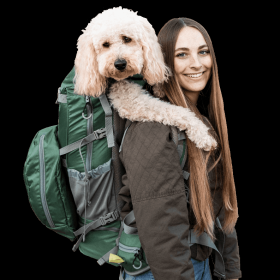 Kolossus | Big Dog Carrier & Backpacking Pack (Color: Myrtle Green, size: Large (20"-23" from collar to tail))