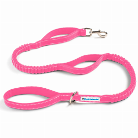 Shock Absorbing Bungee Leash (Color: Hot Pink)