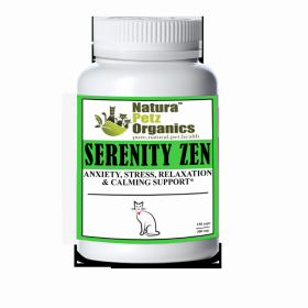 Serenity Zen - Anxiety, Stress, Relaxation & Multi-Systems Calming Support Dogs & Cats* (size: CAT /90 caps / 300 mg / Size 3)