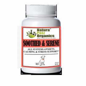 Soothed & Serene - All Systems Anxiety, Calming & Stress Support* Dogs & Catss & Cats* (size: DOG/ 150 caps / 500 mg /Size 1)