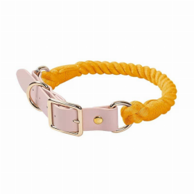 Luxe Royal Leather Rope Collar (Color: Autumn Love)