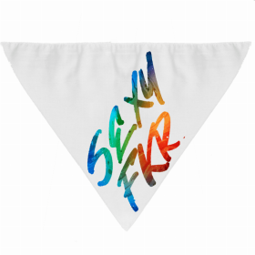 Dog Bandana (Color: Sexy Fkr, size: large)