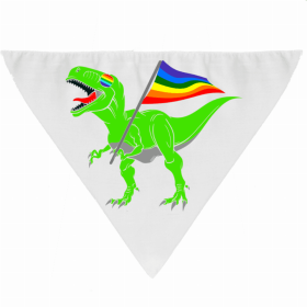 Dog Bandana (Color: Dino Pride, size: large)