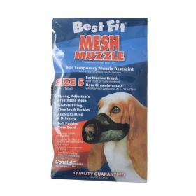 Nylon Fabridog Best Fit Muzzle (size: Size 5 (Dogs 48-60 lbs))