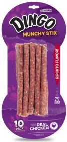 Dingo Muchy Stix Chicken & Munchy Rawhide Chew (size: 10 Pack)