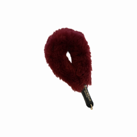 Shearling Fur Grip (Color: Burgundy)