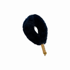 Shearling Fur Grip (Color: Navy Blue)