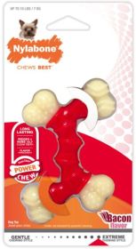 Nylabone Dura Chew Double Bone - Bacon Flavor (size: Petite - Dogs up to 15 lbs)
